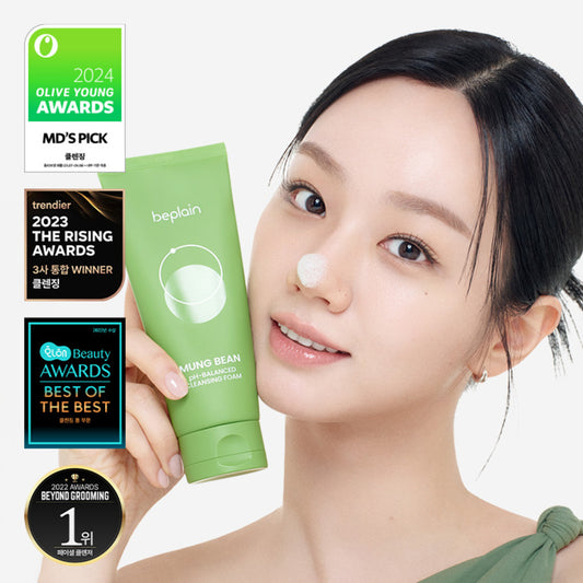 beplain Mung Bean pH-Balanced Cleansing Foam – 80 ml
