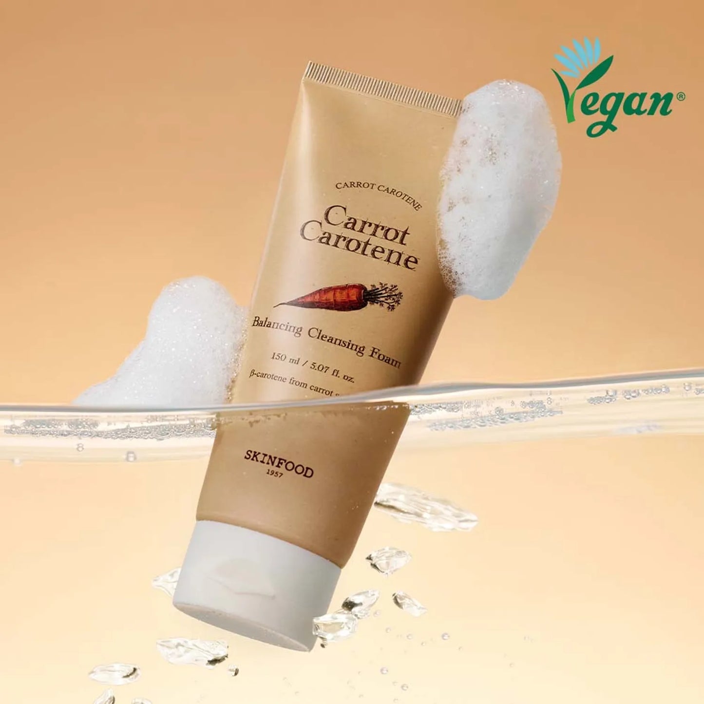 SKINFOOD Carrot Carotene Balancing Cleansing Foam – 150 ml